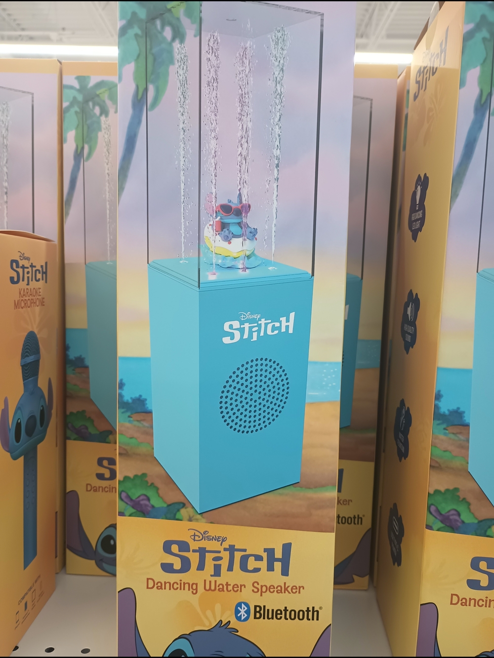 Disney Stitch Dancing Water Bluetooth Speaker - Light Blue
